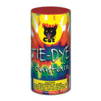 BLACK CAT TYE DYE FOUNTAIN